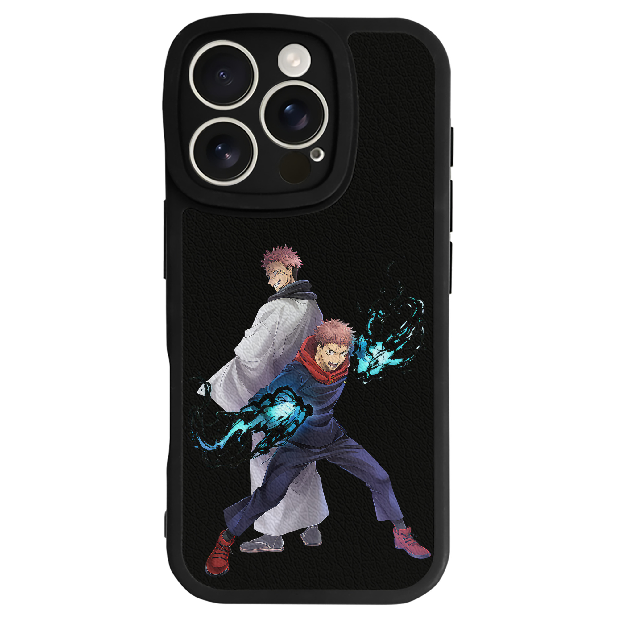 （画像用） 呪術廻戦 Jujutsu Kaisen 【iPhone 16シリーズ対応】シリコンスマホケース（レザー調） 材質：シリコン